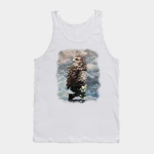 Owl - bird of prey, stunning art of Luna Smith Tank Top